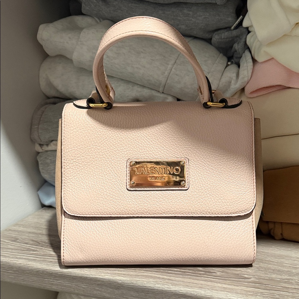 Valentino Blush Pink bag with Gold Accents